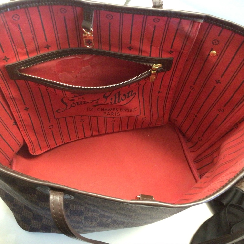 Louis Vuitton Damier Neverfull MM Tote Bag - Picture 15 of 16